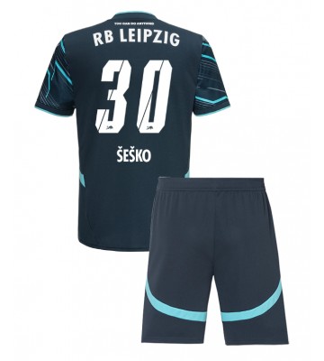 RB Leipzig Benjamin Sesko #30 Tredje Kläder Barn 2024-25 Kortärmad (+ Korta byxor)